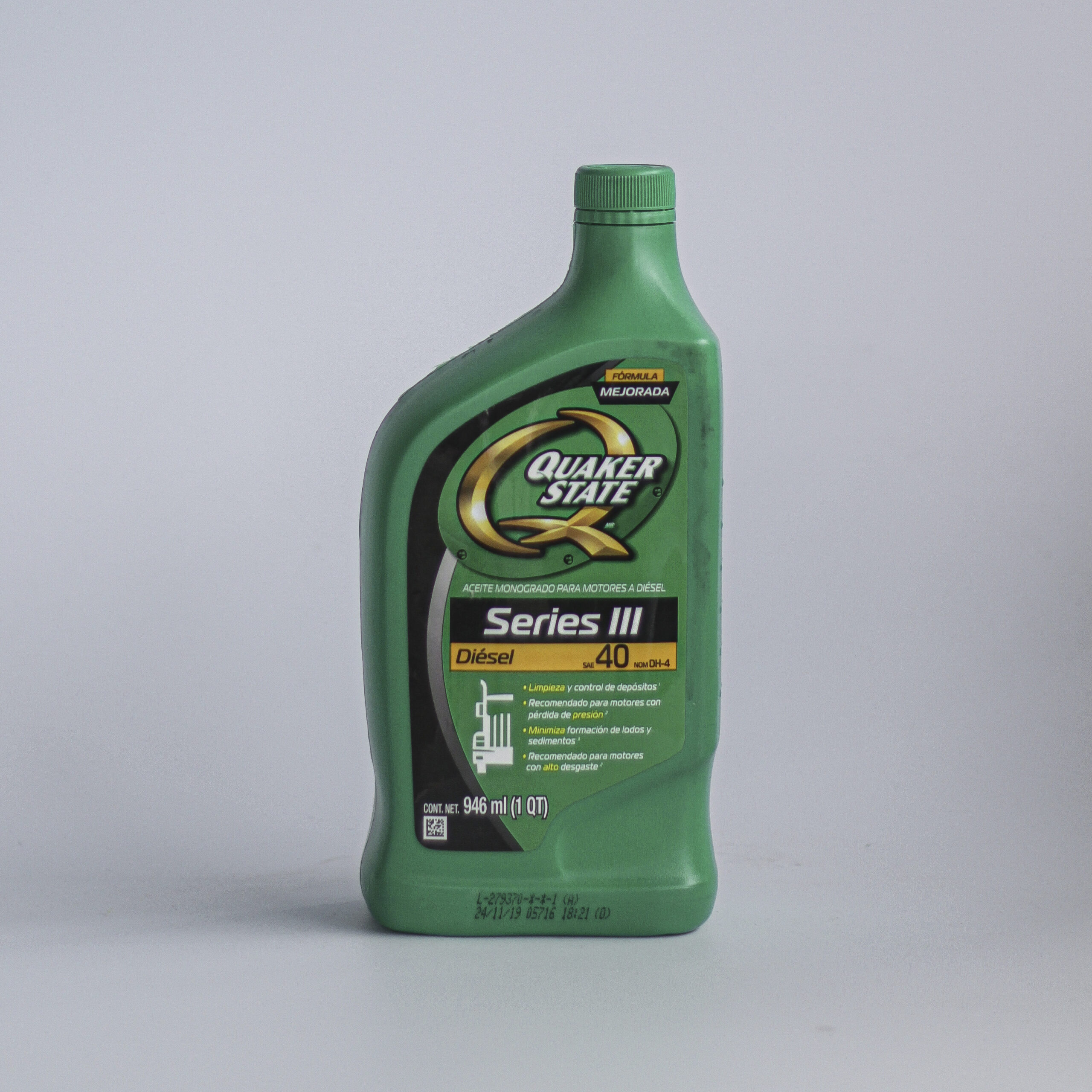 Quaker State Series III Diesel API CH-4 SAE 40 – 946 ml / 5 L - Imagen 2