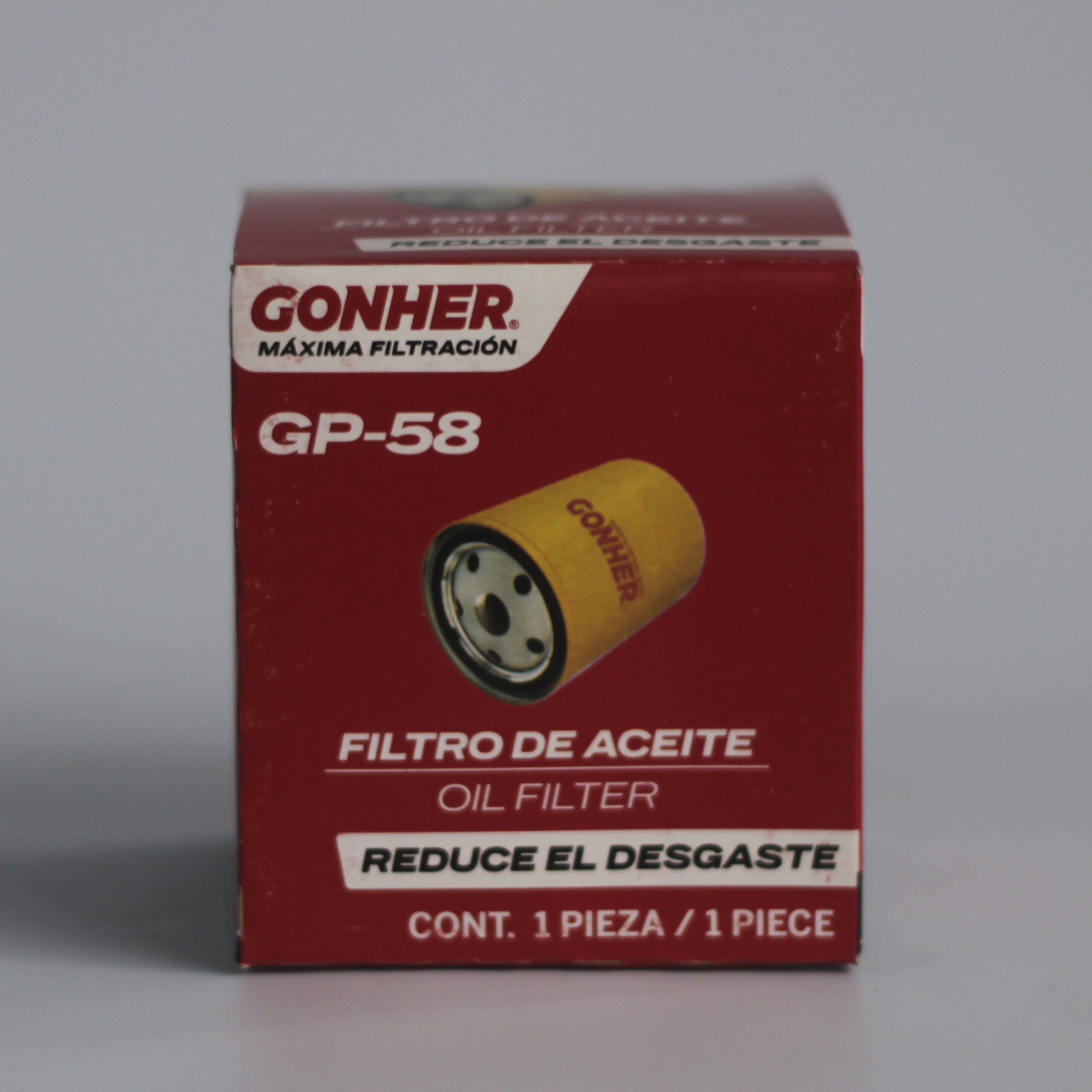 Filtro de Aceite GONHER GP-58 – Alta Eficiencia y Reducción de Desgaste