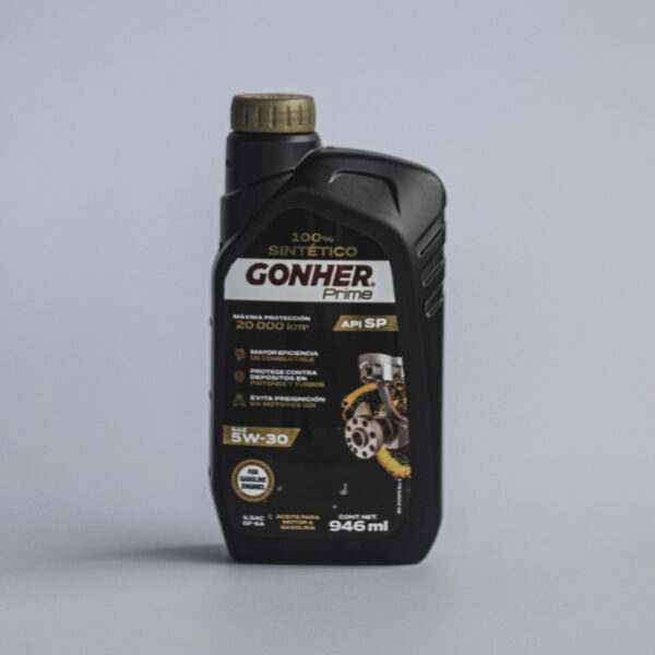GONHER Prime 100% Sintético SAE 5W-30 – 946 ml / 5 L - Imagen 2