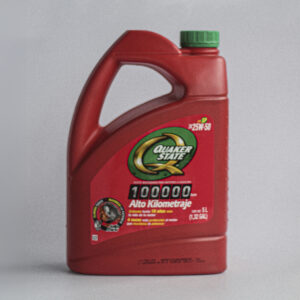Quaker State Aceite Alto Kilometraje 100 000 KM SAE 25W-50 – 946 ml / 5 L