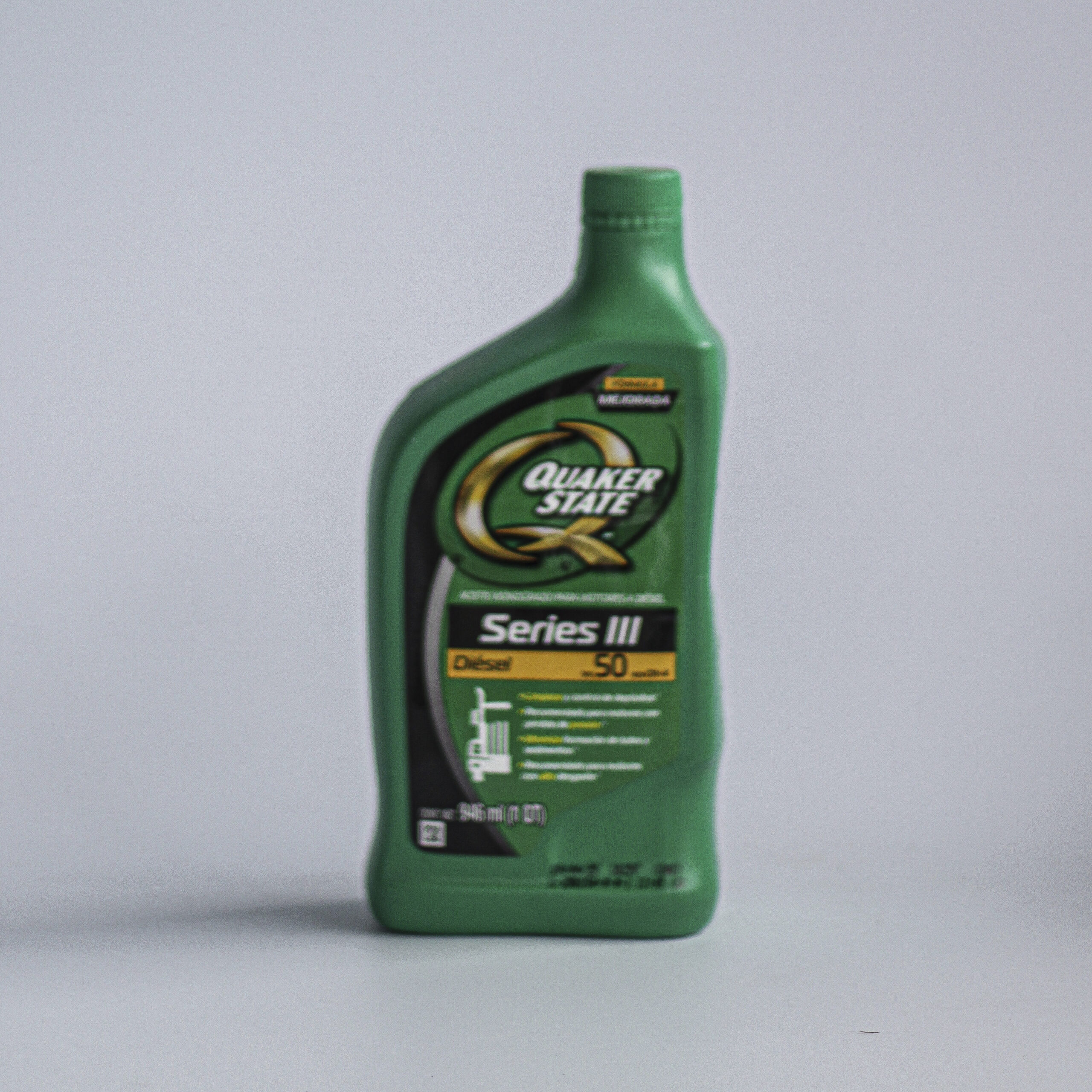 Quaker State Series III Diesel Mejorada API CH-4 SAE 50 – 946 ml / 5 L - Imagen 2