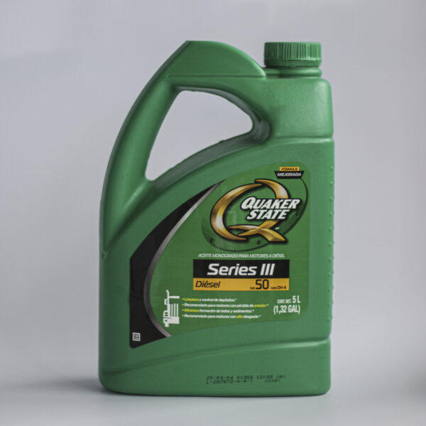 Quaker State Series III Diesel Mejorada API CH-4 SAE 50 – 946 ml / 5 L