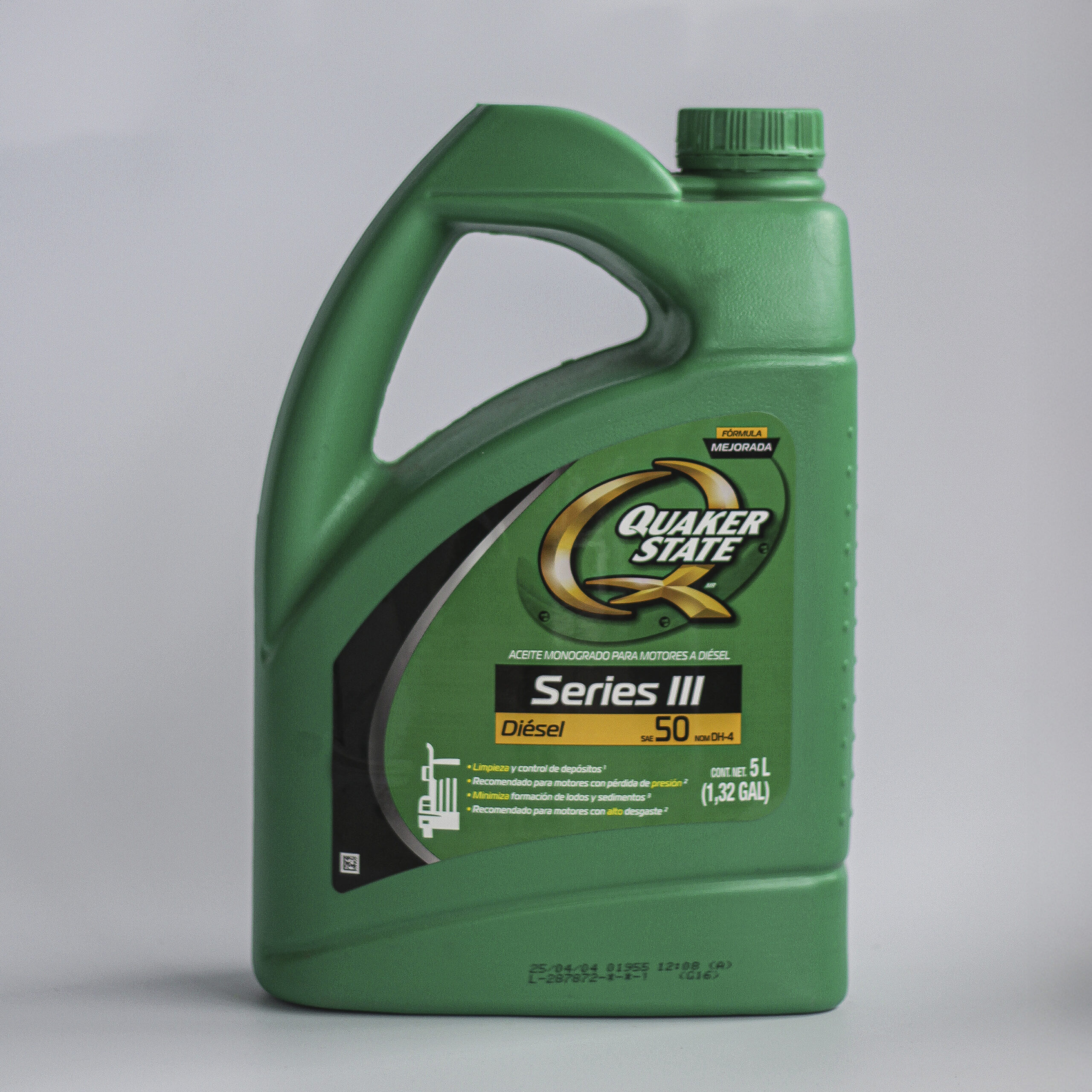 Quaker State Series III Diesel Mejorada API CH-4 SAE 50 – 946 ml / 5 L
