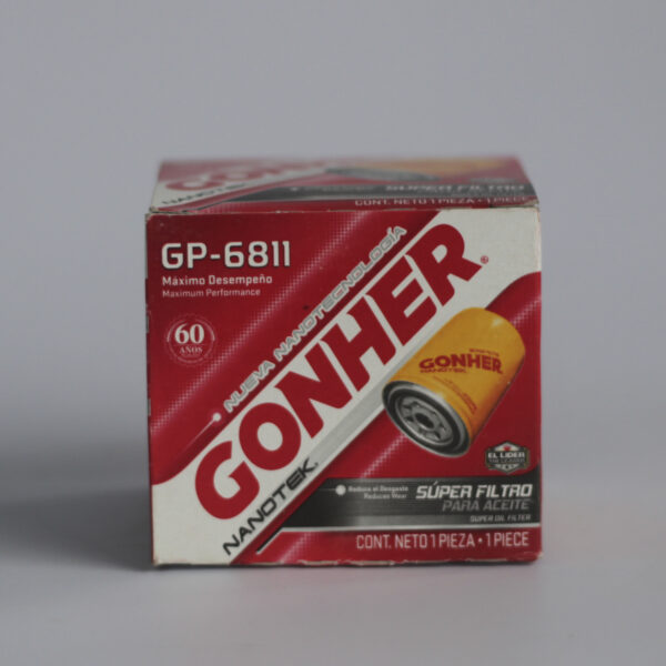 Filtro de Aceite GONHER GP-6811 – Súper Filtro para Máximo Desempeño