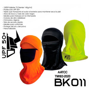 Balaclava Berserker MX Alta Visibilidad UPF 50+ – Protección Solar y Polvo