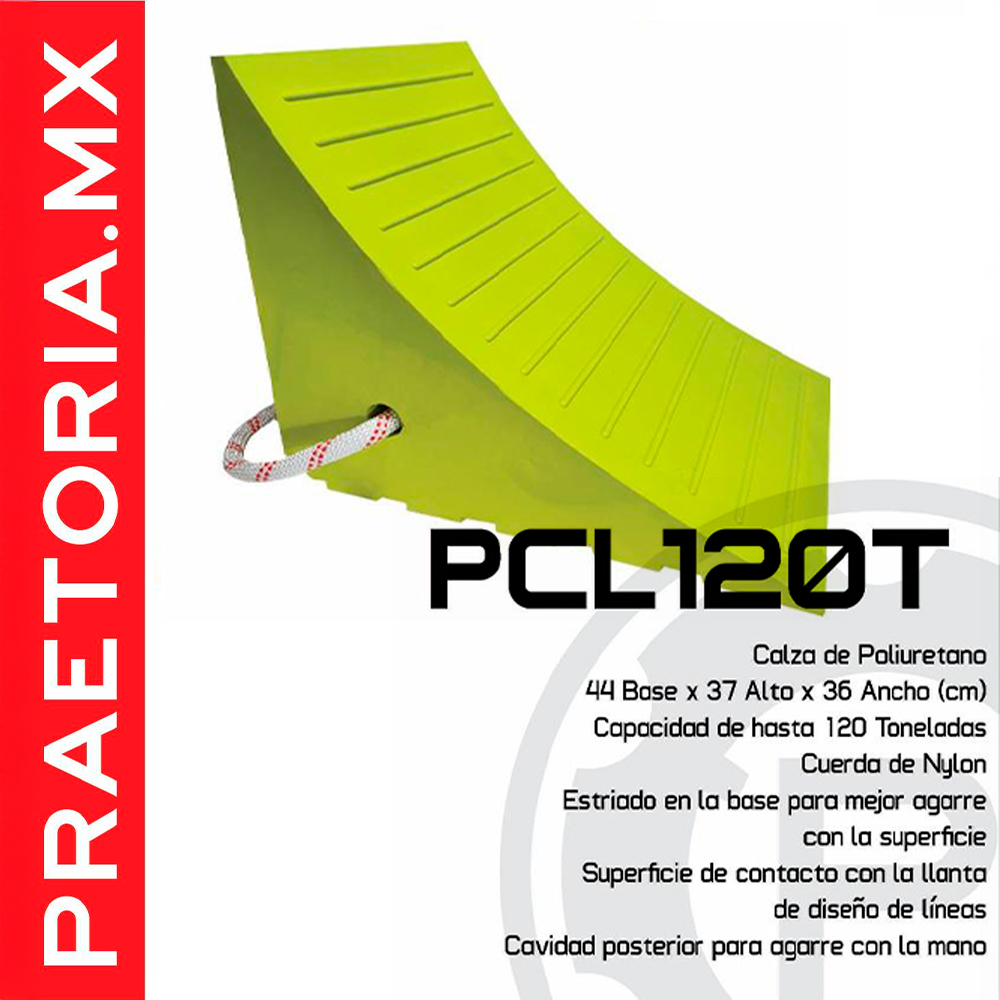 PCL120T Calza para llantas de poliuretano – Capacidad 120 T