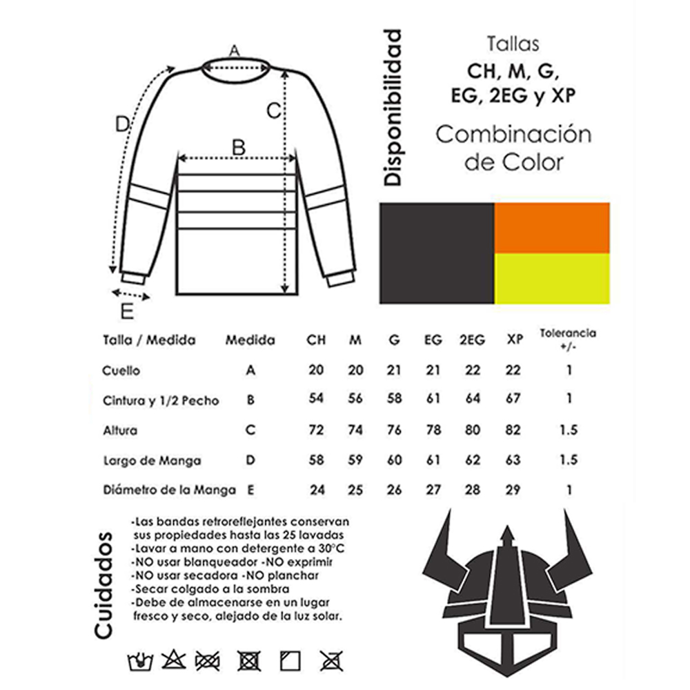 Camisa de Alta Visibilidad BK130 Berserker – Manga Larga y Protección Solar - Imagen 2
