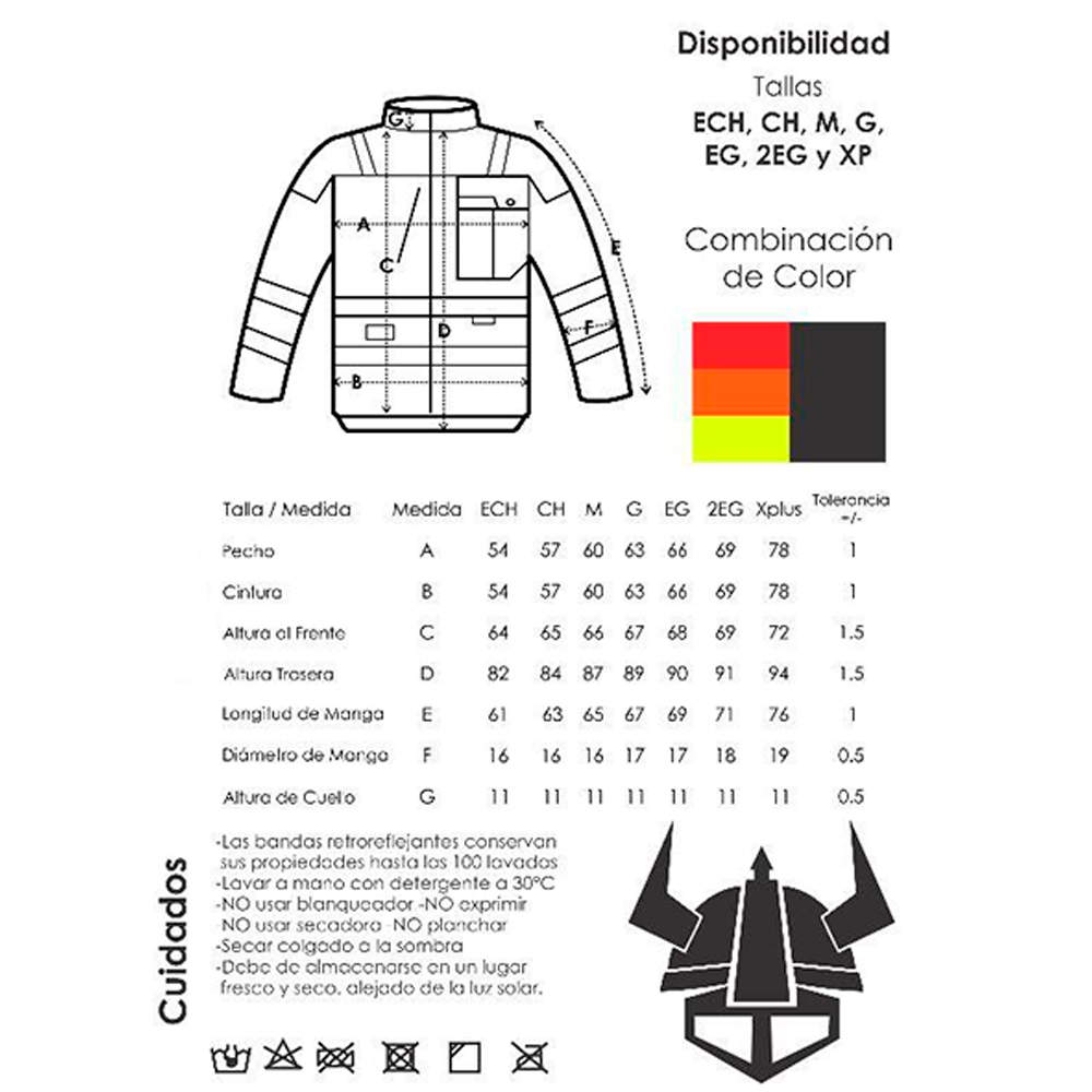 Chamarra de Seguridad BERSERKER BM100  Impermeable, Reflejante 360° y Certificación Industrial - Imagen 2