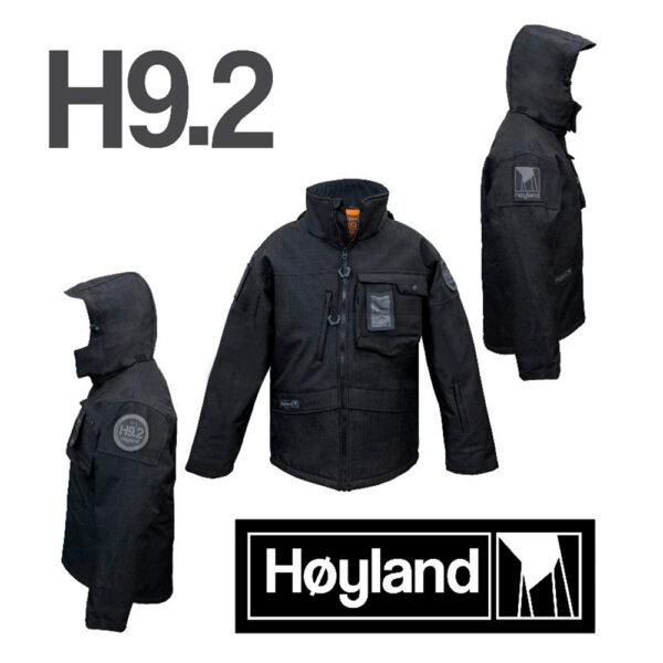 Chamarra Høyland H9.2 Negra – Tricapa Rip-Stop Impermeable y Transpirable