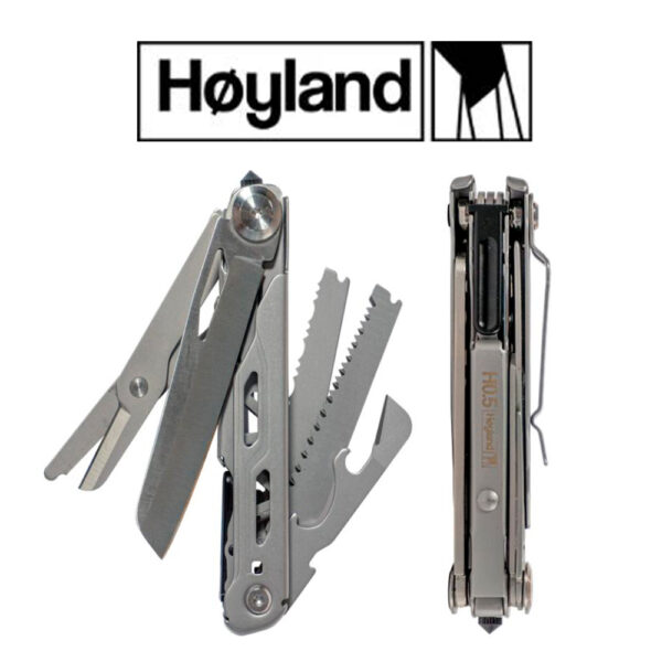 Multiherramienta H0.5 HØYLAND – 8 en 1, Acero Inoxidable 440, 300 g
