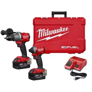 Combo Kit Milwaukee M18 FUEL Taladro Percutor 2804-20 + Atornillador Impacto 2853-20 (2997-22) – Kit Industrial