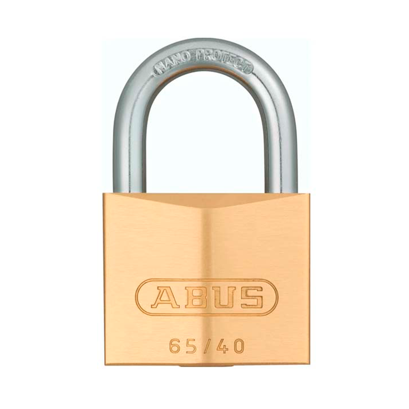 Candado ABUS 65/40 mm de Latón Macizo – Seguridad Clásica