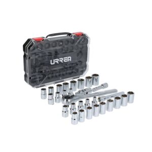 Juego de Dados y Accesorios Urrea 5401CD 1/2" 30 Piezas – Set Profesional