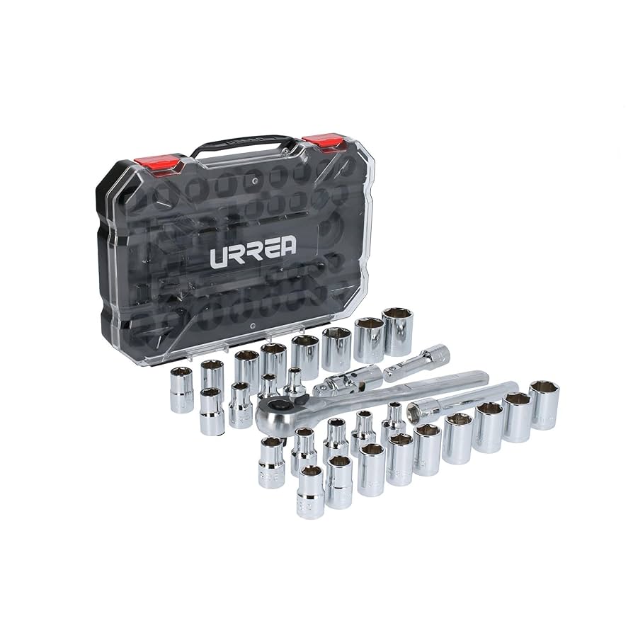 Juego de Dados y Accesorios Urrea 5401CD 1/2" 30 Piezas – Set Profesional