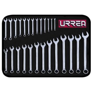 Juego de Llaves Combinadas Urrea 1200QM 26 Piezas Métricas – Pulido Espejo