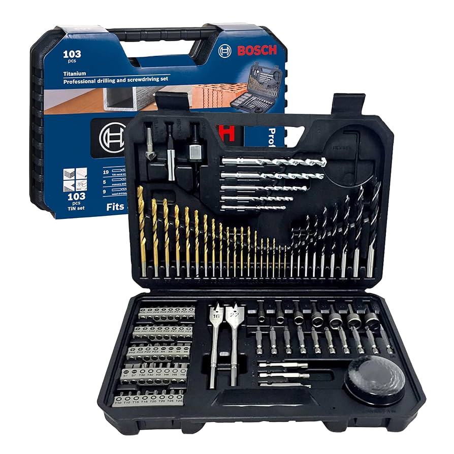 Set Bosch X-Line Titanium 103 Piezas – Brocas y Puntas Profesionales