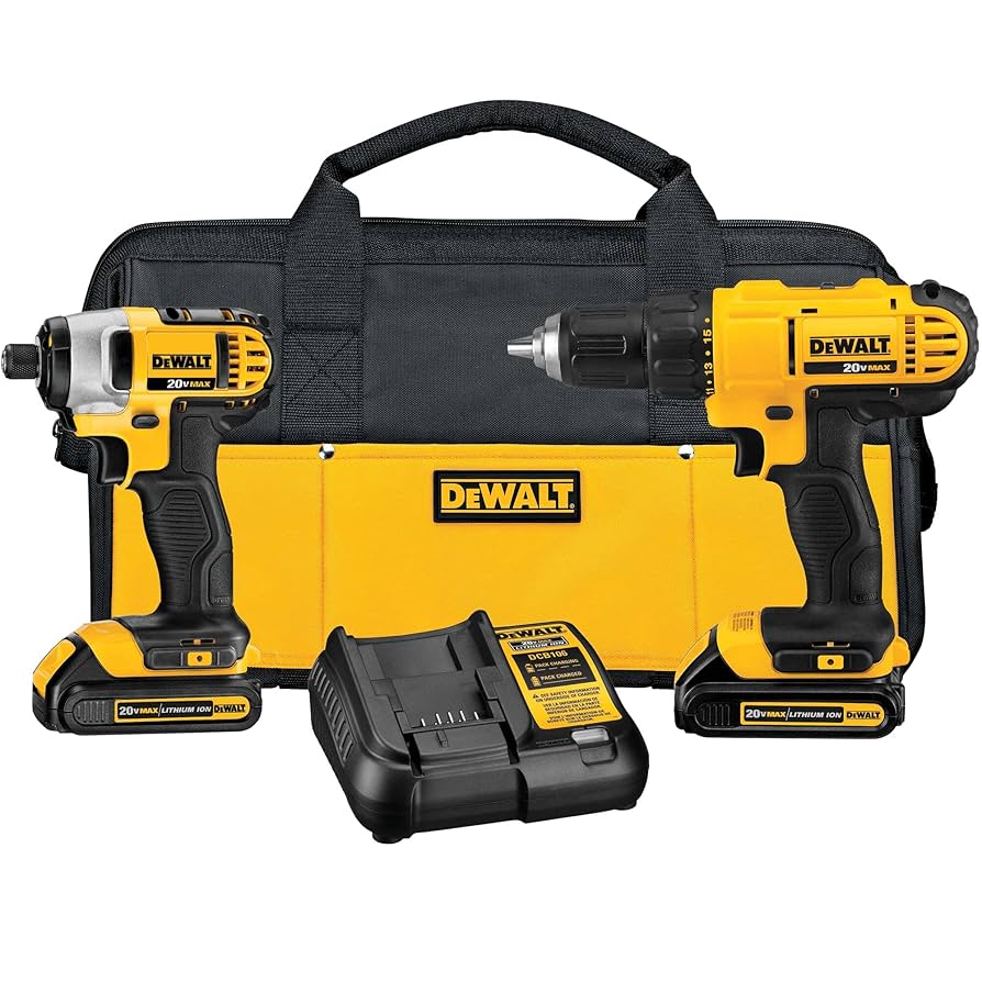 Taladro y Atornillador de Impacto DEWALT DCK240C2 20V MAX – Kit Profesional