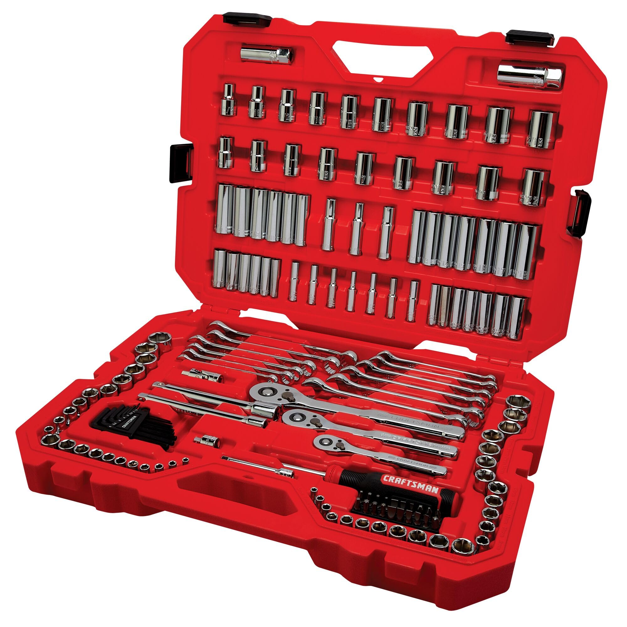 Juego CRAFTSMAN 159 Piezas con Estuche Rígido – SAE/Métrico