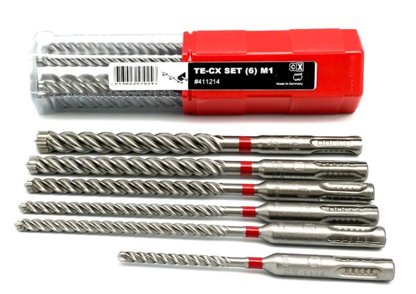 Juego de Brocas Hilti M1 SDS Plus 6 Piezas 5-12 mm – Perforación en Hormigón