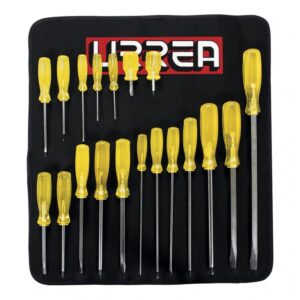 Juego de Destornilladores Urrea 9600E 19 Piezas Plano y Cruz – Profesional